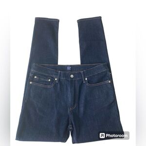 GAP Blue Denim Jeans Ladies 32X32 Dark Wash Supper Skinny Stretch 5 Pocket New